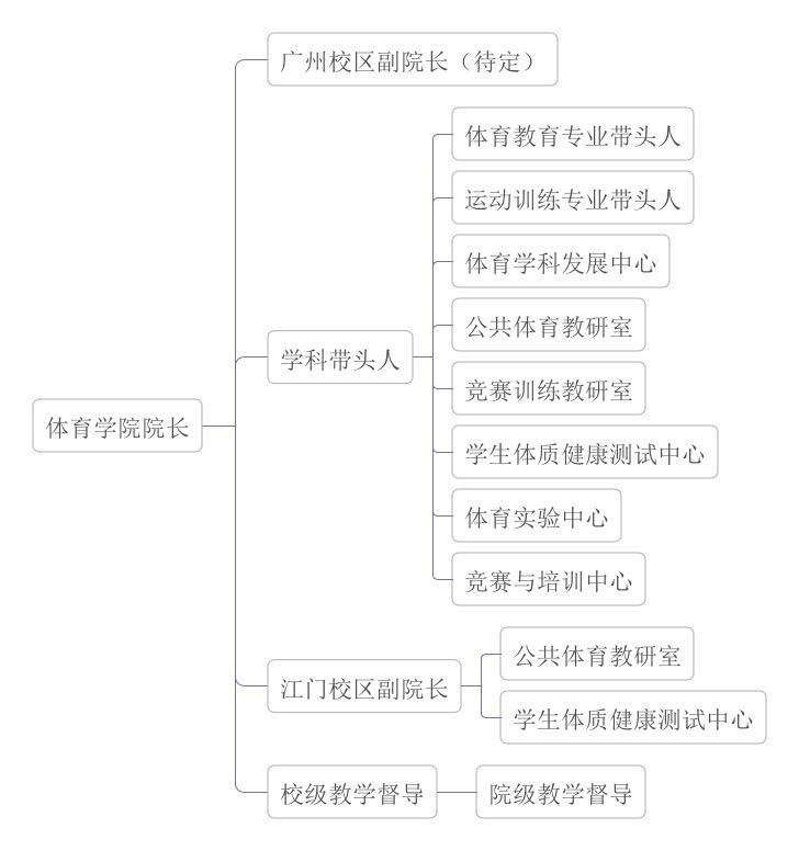 体育学院架构图