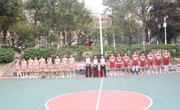 经贸学院与外国语学院篮球赛开幕赛